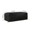 Resaro 600D Heavy-Duty Waterproof Outdoor Patio Two-Seater Sofa Covers