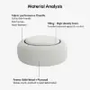 Picture of Modern 39" Round Performance Chenille Ottoman Coffee Table with Hidden Storage