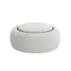 Picture of Modern 39" Round Performance Chenille Ottoman Coffee Table with Hidden Storage