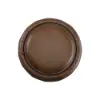 Modern 39" Round Performance Leather Ottoman Coffee Table with Hidden Storage