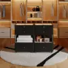 Picture of Selvo Walk-In Closet Island Jewellery Dresser with Glass Top & Light