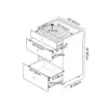 Picture of Selvo Walk-In Closet Island Jewellery Dresser with Glass Top & Light