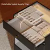 Picture of Selvo Walk-In Closet Island Jewellery Dresser with Glass Top & Light