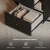Picture of Selvo Walk-In Closet Island Jewellery Dresser with Glass Top & Light