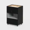Picture of Selvo Walk-In Closet Island Jewellery Dresser with Glass Top & Light
