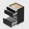 Picture of Selvo Walk-In Closet Island Jewellery Dresser with Glass Top & Light