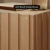 Aura Natural Ash Wood LED Nightstand with Charging Station