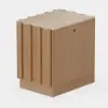 Aura Natural Ash Wood LED Nightstand with Charging Station