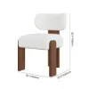 Dining Set 84" Rectangular Faux Travertine Sintered Stone Dining Table with 6 Chairs