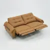 216cm 2-Seater Genuine Leather Power Reclining Sofa with USB & USB-C Charging Ports