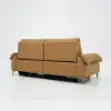 216cm 2-Seater Genuine Leather Power Reclining Sofa with USB & USB-C Charging Ports