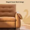 299cm 3-Seater Genuine Leather Power Reclining Sofa with USB & USB-C Charging Ports