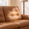 299cm 3-Seater Genuine Leather Power Reclining Sofa with USB & USB-C Charging Ports