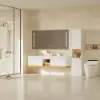 Picture of 150cm Floating Double Bathroom Vanity with Ceramic Sinks, Sintered Stone Top