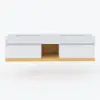 Picture of 150cm Floating Double Bathroom Vanity with Ceramic Sinks, Sintered Stone Top
