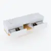 Picture of 150cm Floating Double Bathroom Vanity with Ceramic Sinks, Sintered Stone Top