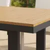 Tevara 7-Piece Rectangular Wood & Aluminium Outdoor Patio Dining Set for 6 People – Dark Grey – AUD-H3089