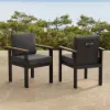 Tevara 6-Piece Rectangular Wood and Aluminium Outdoor Dining Set with Pillar Umbrella – Dark Grey – AUD-H3092