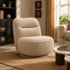 Performance Linen Swivel Slipper Accent Chair – AUD-H3098