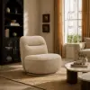 Performance Linen Swivel Slipper Accent Chair – AUD-H3098