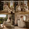 Performance Linen Swivel Slipper Accent Chair – AUD-H3098