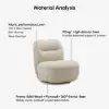 Performance Linen Swivel Slipper Accent Chair – AUD-H3098