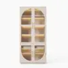 Arune Whitewash Glass Tall Display Cabinet with Drawers & LED