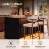 Picture of Panvyr 72" Faux Travertine Sintered Stone Kitchen Island with Storage & LED Light