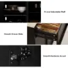 Picture of Panvyr 72" Faux Travertine Sintered Stone Kitchen Island with Storage & LED Light