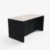 Picture of Panvyr 72" Faux Travertine Sintered Stone Kitchen Island with Storage & LED Light