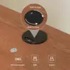 Haloa Walnut 3-Drawer LED Nightstand with Charging Station