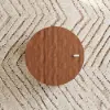47"-60" Extendable Walnut Coffee Table with Travertine Veneer Top