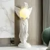 Angel Statue with Decorative Light Globe & Remote Control