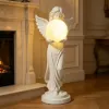 Angel Statue with Decorative Light Globe & Remote Control