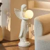 Angel Statue with Decorative Light Globe & Remote Control