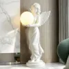Angel Statue with Decorative Light Globe & Remote Control