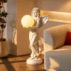 Angel Statue with Decorative Light Globe & Remote Control