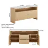 Arvona 160 cm Sintered Stone Sideboard with Open Storage & Adjustable Shelves