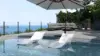 Outdoor Weather-Resistant Pool Chaise Lounge Set of 2