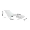 Outdoor Weather-Resistant Pool Chaise Lounge Set of 2
