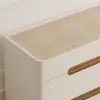 Horva 47" Faux Travertine Sintered Stone 6-Drawer Dresser