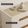 Horva 47" Faux Travertine Sintered Stone 6-Drawer Dresser