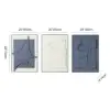 3-Piece 3D Textured Abstract Wall Art Set with Alloy Frames 70cm Tall – AUD-H3128