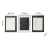3-Piece 3D Textured Abstract Wall Art Set with Alloy Frames 70cm Tall – AUD-H3129