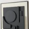 3-Piece 3D Textured Abstract Wall Art Set with Alloy Frames 70cm Tall – AUD-H3129