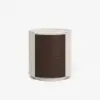 Modern Saddle Leather 2-Drawer Nightstand with Charging Station & Light