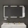 Picture of 120cm LED Bathroom Medicine Cabinet Dimmable with Defogger, Tissue Slot and Outlet