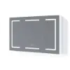 Picture of 120cm LED Bathroom Medicine Cabinet Dimmable with Defogger, Tissue Slot and Outlet