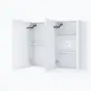 Picture of 120cm LED Bathroom Medicine Cabinet Dimmable with Defogger, Tissue Slot and Outlet