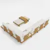 Tevara 4-Piece Outdoor Sintered Stone & Aluminium Modular Sofa Set with Coffee Table